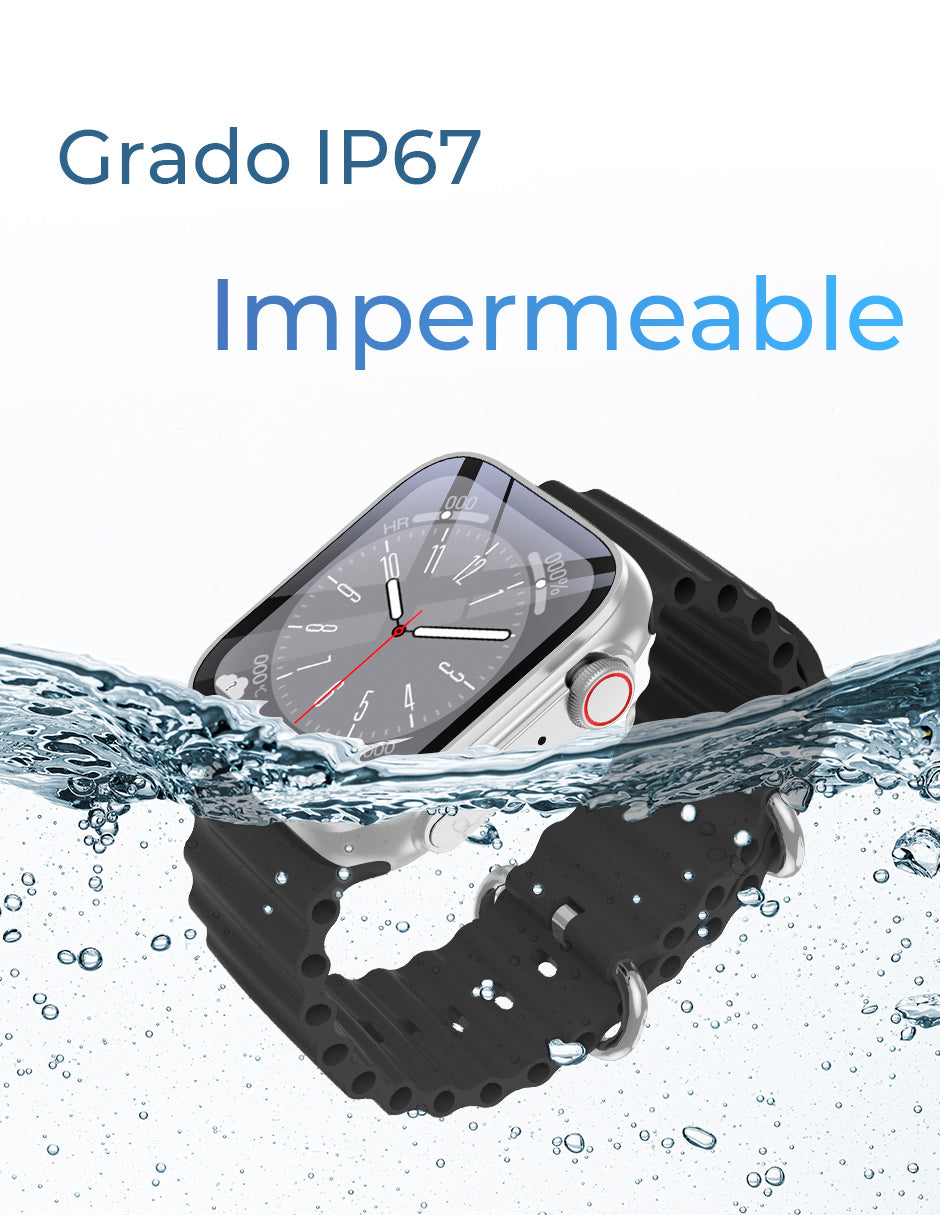 Image SmartWatch Silver Correa Blanca